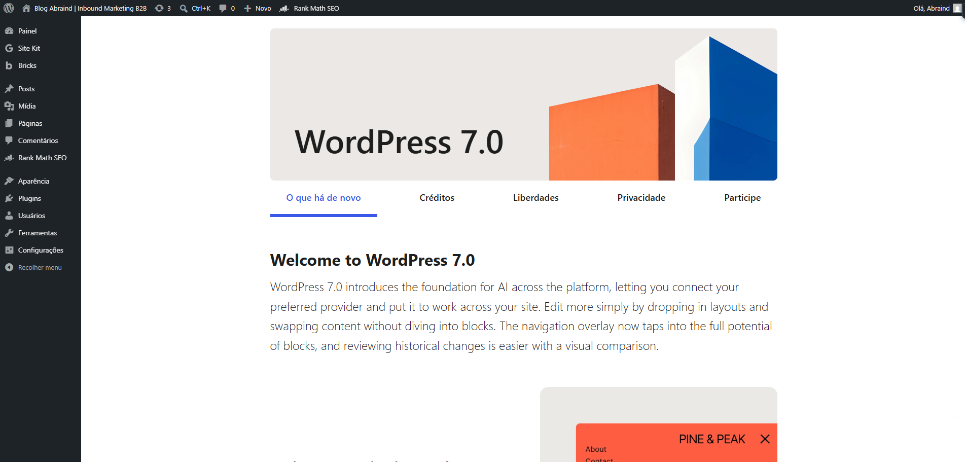 Wordpress 7.0